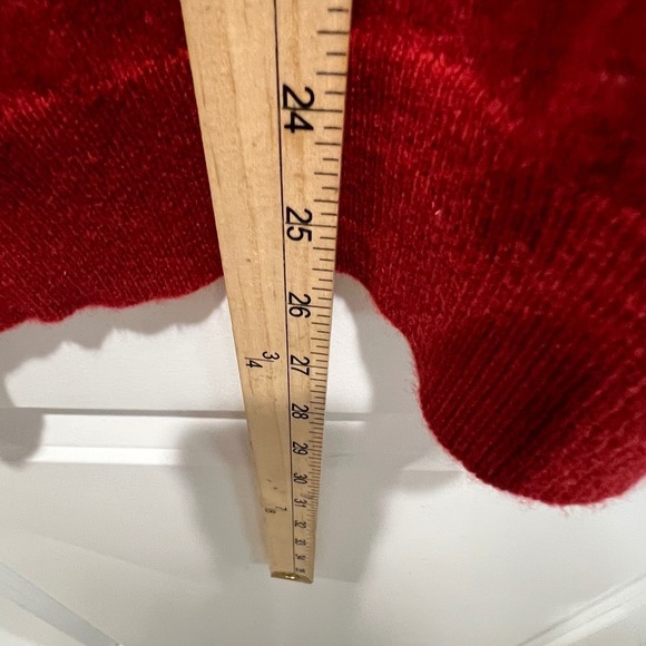 Club Room Mens Red 100% Fine Cashmere V Neck Sweater Size M - Picture 5 of 7